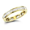 Eternity Band 18K Yellow Gold 1.56ct Round And Baguette Diamonds -Outlet Radiant Bijou Store 18k gold diamond eternity band 156ct p 30378 ye