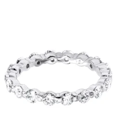 Thin 18K White Gold Diamond Eternity Band 2.40ct -Outlet Radiant Bijou Store 18k gold diamond eternity band 240ct p 30324 backwh