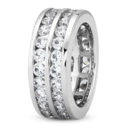 18K White Gold Diamond Eternity Band 3.08ct -Outlet Radiant Bijou Store 18k gold diamond eternity band 308ct p 30575 back white 20220420 20220426