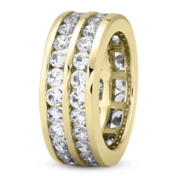 18K White Gold Diamond Eternity Band 3.08ct -Outlet Radiant Bijou Store 18k gold diamond eternity band 308ct p 30575 back yellow 20220426