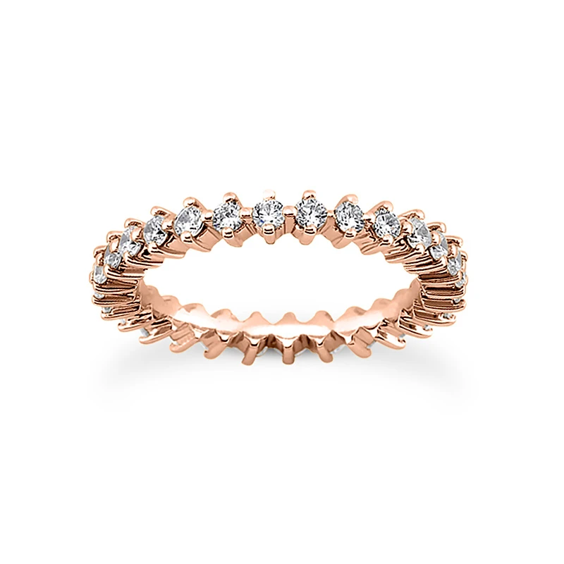 18K White Gold Diamond Eternity Band 3.75ct 5 18K White Gold Diamond Eternity Band 3.75ct - Image 3