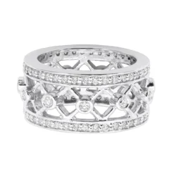 18K White Gold Diamond Eternity Ring 1ct -Outlet Radiant Bijou Store 18k gold diamond eternity ring 1ct p 30541 backwh