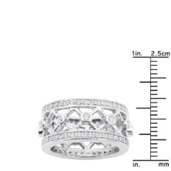 18K White Gold Diamond Eternity Ring 1ct -Outlet Radiant Bijou Store 18k gold diamond eternity ring 1ct p 30541 rulerwh