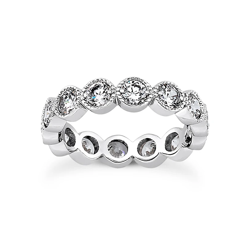 18K White Gold Diamond Eternity Ring 2.10ct 3 18K White Gold Diamond Eternity Ring 2.10ct