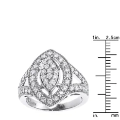 18K Yellow Gold Diamond Right Hand Ring For Women Tear Drop Shape 1.08ct -Outlet Radiant Bijou Store 18k gold diamond right hand ring 108ct p 31415 rulerwh