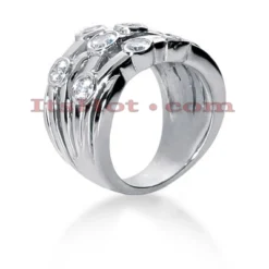 18K White Gold Diamond Right Hand Women's Ring 1.14ct 5 18K White Gold Diamond Right Hand Women's Ring 1.14ct -Outlet Radiant Bijou Store 18k gold diamond right hand womens ring 114ct p 31609back