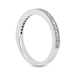 Thin 18K White Gold Diamond Wedding Band 0.23ct -Outlet Radiant Bijou Store 18k gold diamond wedding band 023ct p 29989 back white 20220420 20220426