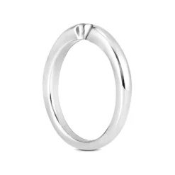 Thin 18K White Gold Engagement Wedding Band 2.5mm -Outlet Radiant Bijou Store 18k gold engagement wedding band p 30099 back white 20220426