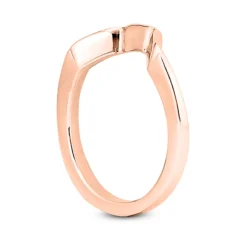 18K White Gold Wedding Band Thin Engagement Ring 1.5mm -Outlet Radiant Bijou Store 18k gold engagement wedding band p 30189 back rose 20220426