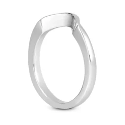 Thin Curved 18K White Gold Engagement Wedding Ring 1mm -Outlet Radiant Bijou Store 18k gold engagement wedding ring p 30199 back white 20220420 20220426