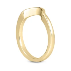 Thin Curved 18K White Gold Engagement Wedding Ring 1mm -Outlet Radiant Bijou Store 18k gold engagement wedding ring p 30199 back yellow 20220426