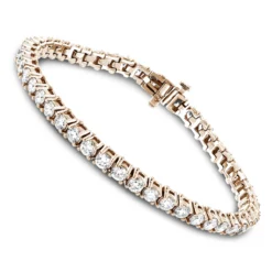 18K White Gold Inline Round Diamond Tennis Bracelet For Women 6.69ct VS Diamonds -Outlet Radiant Bijou Store 18k gold inline round diamond tennis bracelet 669ct vs diamonds ro