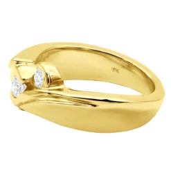 18K Yellow Gold Ladies Diamond Ring 0.31ct -Outlet Radiant Bijou Store 18k gold ladies diamond ring 031ct p 31960 back yellow