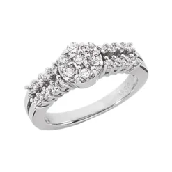 18K White Gold Ladies Diamond Ring 0.45ct