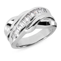 18K White Gold Ladies Diamond Ring 0.84ct