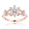 Unique 18K Rose Gold Ladies Diamond Ring Flower Design 0.91ct By Luxurman 1 Unique 18K Rose Gold Ladies Diamond Ring Flower Design 0.91ct By Luxurman -Outlet Radiant Bijou Store 18k gold ladies diamond ring 091ct p 32832 ro