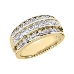 18K White Gold Ladies Round And Princess Diamond Ring 1.90ct -Outlet Radiant Bijou Store 18k gold ladies diamond ring 190ct p 32678 yellow 20220420 20220426