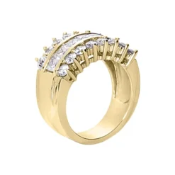 18K White Gold Ladies Diamond Ring 2.31ct 11.8mm -Outlet Radiant Bijou Store 18k gold ladies diamond ring 231ct p 32880 back yellow 20220426