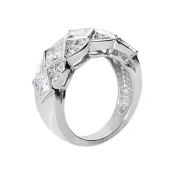 18K White Gold Ladies Diamond Ring 2.32ct -Outlet Radiant Bijou Store 18k gold ladies diamond ring 232ct p 32918 back white 20220426