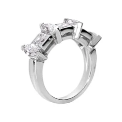 18K White Gold Ladies Diamond Ring 2.83ct -Outlet Radiant Bijou Store 18k gold ladies diamond ring 283ct p 32850 back white 20220426