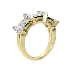 18K White Gold Ladies Diamond Ring 2.83ct -Outlet Radiant Bijou Store 18k gold ladies diamond ring 283ct p 32850 back yellow 20220426