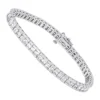 18K White Gold Princess Cut Diamond Women's Tennis Bracelet 12.62ct -Outlet Radiant Bijou Store 18k gold princess cut diamond tennis bracelet 1262ct p 257 wh