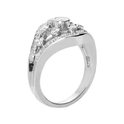 18K White Gold Right Hand Diamond Ladies Ring 0.86ct -Outlet Radiant Bijou Store 18k gold right hand diamond ladies ring 086ct p 31429 back white 20220426