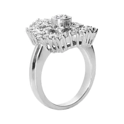 18K White Gold Right Hand Diamond Ladies Ring 1.25ct -Outlet Radiant Bijou Store 18k gold right hand diamond ladies ring 125ct p 31481 back white 20220420 20220426