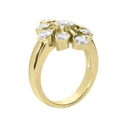 18K White Gold Right Hand Diamond Ladies Ring 1.30ct -Outlet Radiant Bijou Store 18k gold right hand diamond ladies ring 130ct p 31419 back yellow 20220426