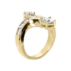 18K White Gold Right Hand Diamond Ladies Ring 1.47ct -Outlet Radiant Bijou Store 18k gold right hand diamond ladies ring 147ct p 31465 back yellow 20220420 20220426