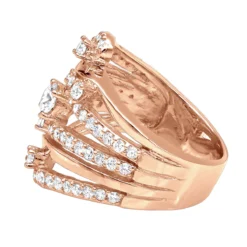 18K Yellow Gold Right Hand Ladies Diamond Ring 1.18ct -Outlet Radiant Bijou Store 18k gold right hand ladies diamond ring 118ct p 31523 backro