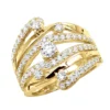 18K Yellow Gold Right Hand Ladies Diamond Ring 1.18ct -Outlet Radiant Bijou Store 18k gold right hand ladies diamond ring 118ct p 31523 ye