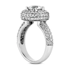 18K White Gold Round Diamond Engagement Ring 1.81ct 14 18K White Gold Round Diamond Engagement Ring 1.81ct -Outlet Radiant Bijou Store 18k gold round diamond engagement ring 181ct p 34570 back white 20220420 20220426