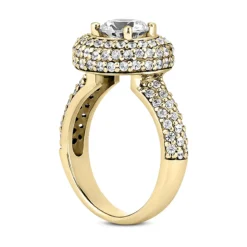 18K White Gold Round Diamond Engagement Ring 1.81ct 15 18K White Gold Round Diamond Engagement Ring 1.81ct -Outlet Radiant Bijou Store 18k gold round diamond engagement ring 181ct p 34570 back yellow 20220426