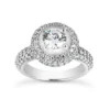 18K White Gold Round Diamond Engagement Ring 1.81ct -Outlet Radiant Bijou Store 18k gold round diamond engagement ring 181ct p 34570 white 20220420 20220426