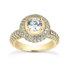 18K White Gold Round Diamond Engagement Ring 1.81ct 12 18K White Gold Round Diamond Engagement Ring 1.81ct -Outlet Radiant Bijou Store 18k gold round diamond engagement ring 181ct p 34570 yellow 20220426