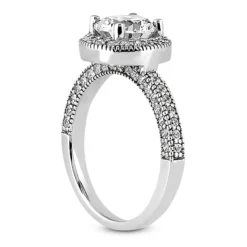 18K White Gold Round Diamond Engagement Ring Set 1.70ct -Outlet Radiant Bijou Store 18k gold round diamond engagement ring set 170ct p 29937 additional white