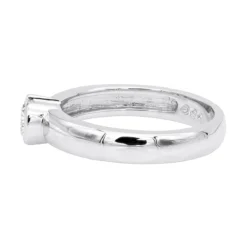 Thin 18K White Gold Round Diamond Ladies Ring 0.30ct -Outlet Radiant Bijou Store 18k gold round diamond ladies ring 030ct p 32666 backwh