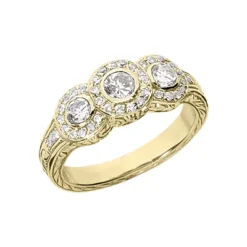 18K White Gold Round Diamond Ladies Ring 0.84ct 4.2mm -Outlet Radiant Bijou Store 18k gold round diamond ladies ring 084ct p 32900 yellow 20220420 20220426