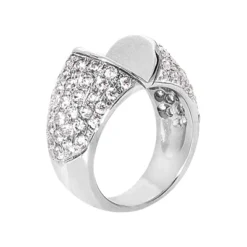 18K White Gold Round Diamond Ladies Ring 1.70ct -Outlet Radiant Bijou Store 18k gold round diamond ladies ring 170ct p 32964 back white 20220426