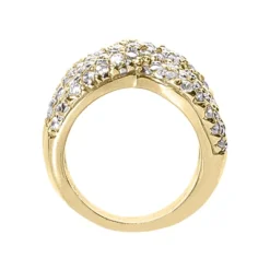 18K White Gold Round Diamond Ladies Ring 1.90ct 14mm -Outlet Radiant Bijou Store 18k gold round diamond ladies ring 190ct p 32556 back yellow 20220420 20220426