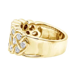 18K Yellow Gold Round Diamond Ladies Ring 2.02ct -Outlet Radiant Bijou Store 18k gold round diamond ladies ring 202ct p 32548 backye