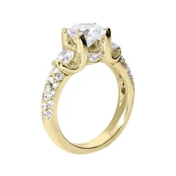 Thin 18K White Gold Round Diamond Ladies Ring 2.43ct -Outlet Radiant Bijou Store 18k gold round diamond ladies ring 243ct p 32914 back yellow 20220420 20220426