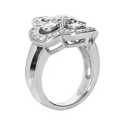 18K White Gold Round Diamond Right Hand Ladies Ring 1.33ct -Outlet Radiant Bijou Store 18k gold round diamond right hand ladies ring 133ct p 31471 back white 20220420 20220426