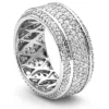 18K White Gold Round Pave Diamond Eternity Band 2.36ct -Outlet Radiant Bijou Store 18k gold round pave diamond eternity band 236ct p 23008