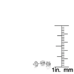 18K White Gold Solitaire Round Diamond Stud Earrings 0.25ct 13 18K White Gold Solitaire Round Diamond Stud Earrings 0.25ct -Outlet Radiant Bijou Store 18k gold solitaire round diamond stud earrings 025ct rulerwh