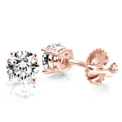 18K White Gold Solitaire Round Diamond Stud Earrings 0.50ct 10 18K White Gold Solitaire Round Diamond Stud Earrings 0.50ct -Outlet Radiant Bijou Store 18k gold solitaire round diamond stud earrings 050ct ro