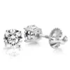18K White Gold Solitaire Round Diamond Stud Earrings 0.75ct -Outlet Radiant Bijou Store 18k gold solitaire round diamond stud earrings 075ct mainwh