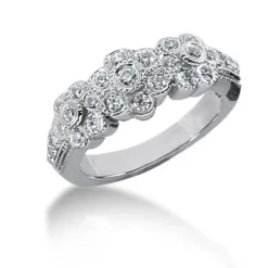 18K White Gold Women's Diamond Ring 0.56ct