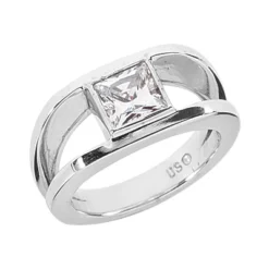 18K White Gold Women's Diamond Ring 0.63ct